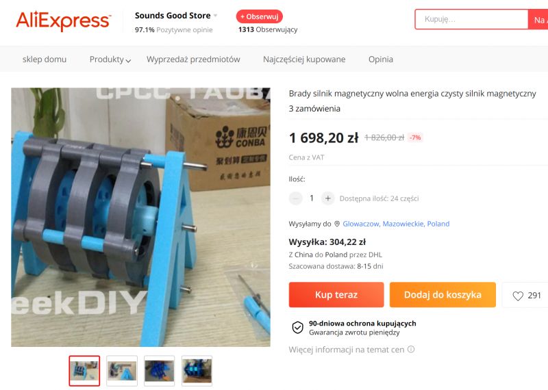 Mity free energy czyli nie ma darmowych obiadów, ani darmowej energii
