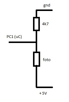 [ATmega8][c] fotorezystor przetwornik adc