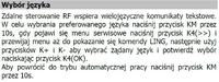 Zdalne sterowanie Open Therm menu PL.