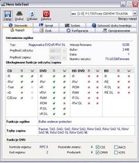 Nagrywarka TSSTcorp CDDVDW TS-L633A dziwnie wypala płyty DVD+R DL 8.5GB