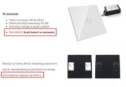 Zestaw RF pilot "włącznik" na baterie i przekaźnik do schowania w puszce (niby WiFi?)