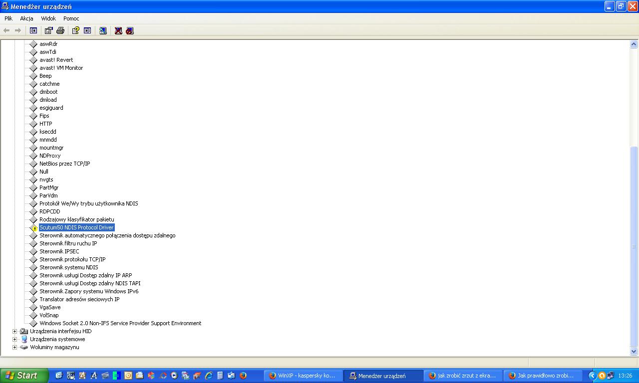 Scutum50 ndis protocol driver код 24