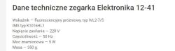 Zasilanie zegarka Elektronika 12.41a Alfa – jakie napięcie i gdzie podłączyć?