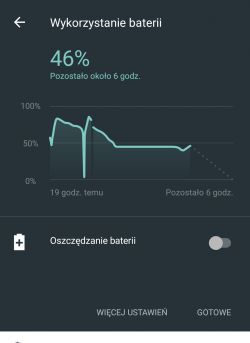Lenovo K6 Note K53a48 - Bateria pada całkowicie przy niskich ale nawet dodatniej