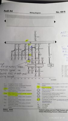 A4 B5 2000 FL - centralny zamek nie działa - Opened Due to Crash Signal