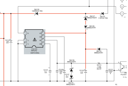 zasilacz sony 1-881-956-12 - GE3 tykanie , napięcia stby