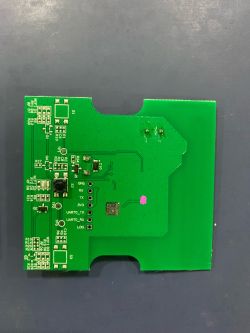 PCB with ESP chipset and pin labels.