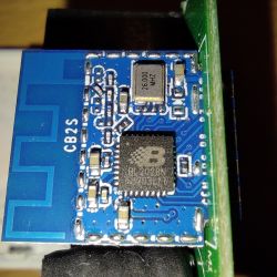 CB2S Module with BK7231N Chip Close-up of CB2S module with BK7231N chip.