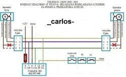 Seat Leon 1M- Do podłączenia: el.lusterka, podgrzewane fotele, przednie halogeny