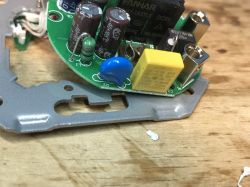 Interior of AVATTO N-WOT10-EU-W Electrical Socket Close-up of the interior of an electrical socket with visible electronic components.