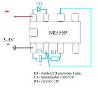 Jak zbudować układ z migającą diodą LED na 2,4V?