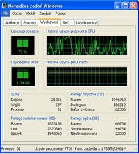 Windows XP SP2 - duże obciążenie CPU podczas korzystania z Internetu
