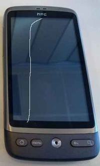 HTC DESIRE - Zepsuty wyświetlacz - wylał się? Co dalej?