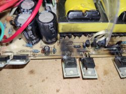 12/230 1000/2000W - Przetwornica samochodowa 12V->230V wybuchły MOSFETy strony pierwotnej