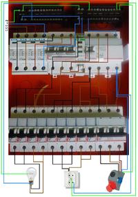 Detached House Electrical Installation: TN-CS System, Main Switch, RCCB 40A 30mA, Fuses B10/B16