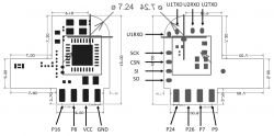 Board Diagram and Pin Labels Diagram of boards with pin labels for flashing.