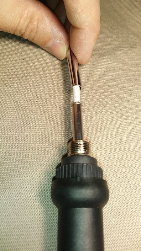 Testuję zestaw lutowniczy - bez miernika i z lutownicą sieciową z regulowaną mocą.