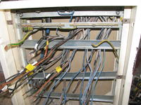 One phase is missing in the house in a three-phase system.