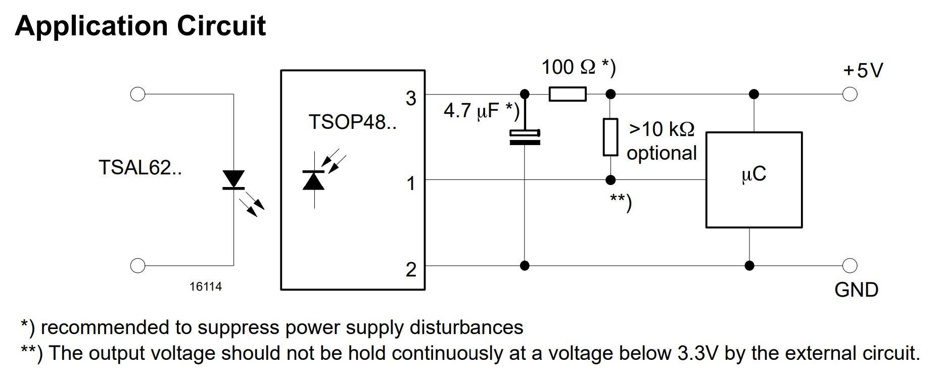 Application circuits. ИК приемник tsop1738 схема. Инфракрасный приемник TSOP-4836. Tsop2136 схема включения. TSOP-1838\ИК приемник\TSOP-\ir.