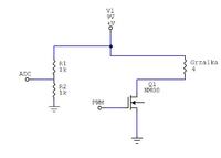 ATtiny24 - Jak zbudować przetwornicę Step-Down PWM 9V/3A z tranzystorem NPN?