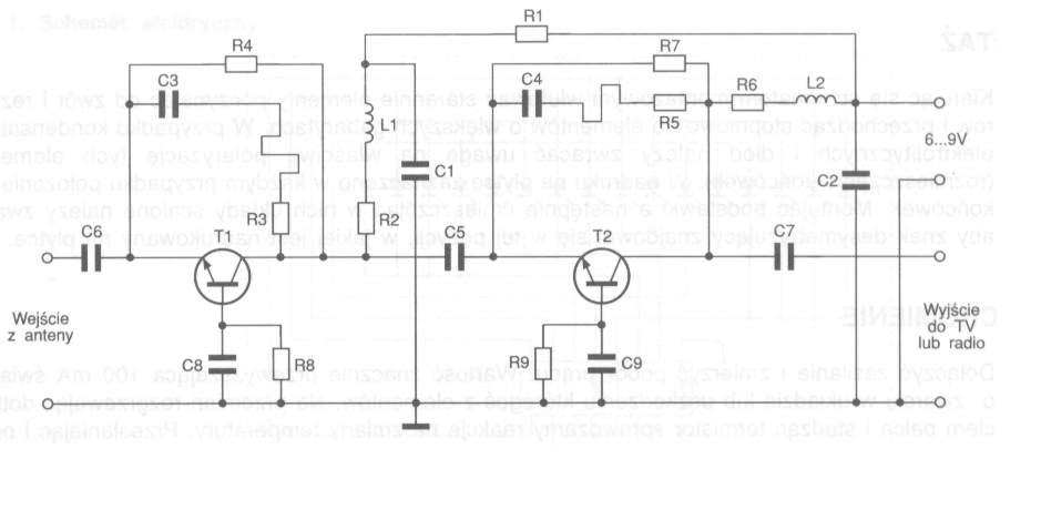 Wzmacniacz do podziału telewizji kablowej