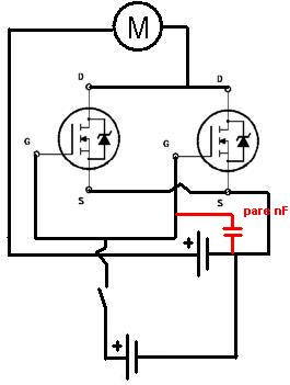 Dlaczego IRFZ44 w regulatorze 450W 36V reaguje na dotyk bramki?