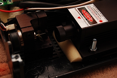 projektor laserowy 500mW 532nm na galvach 20kpps :)