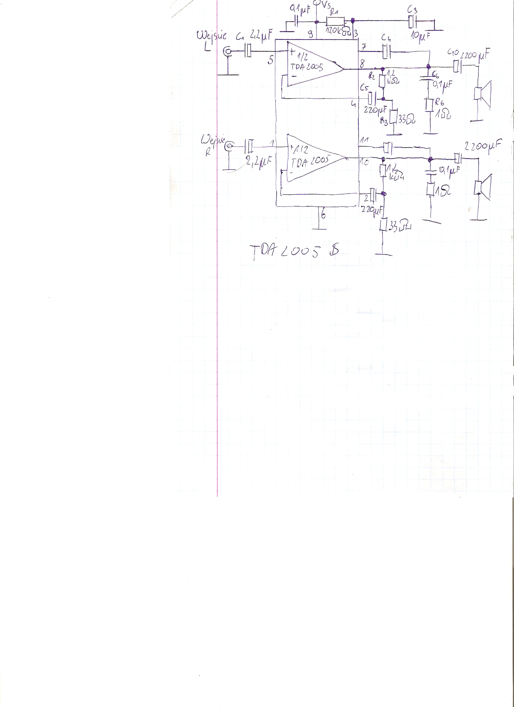 Tda2005 схема подключения