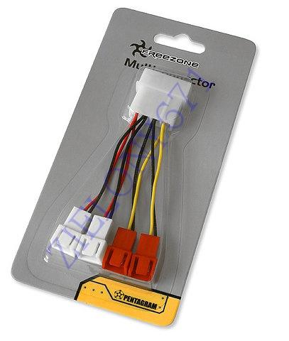 Rozdzielacz z molex 4pin na 3 pin pod wentylator