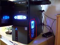 Tuning PC niebieskie podświetlenie