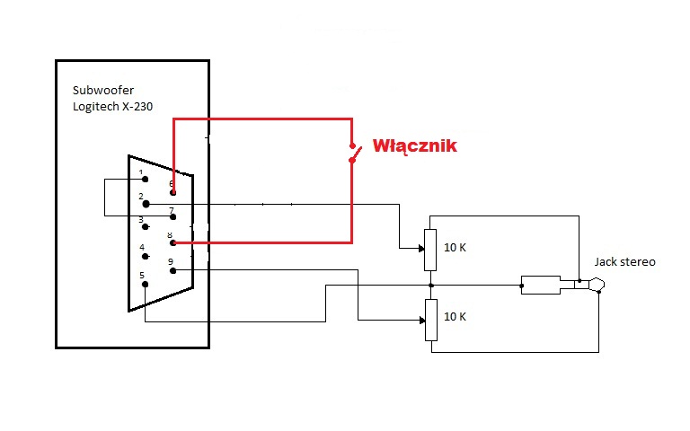 Subwoofer logitech x-230 problem - elektroda.pl