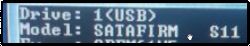 Fragment ekranu komputera pokazujący dysk USB o nazwie SATAFIRM S11.