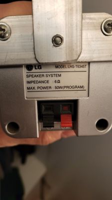 głośniki od LH-T6345D - do czego podłączyć