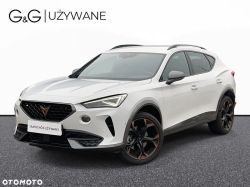 White Cupra SUV on a white background, front three-quarter view; text “G&amp;G UŻYWANE”.
