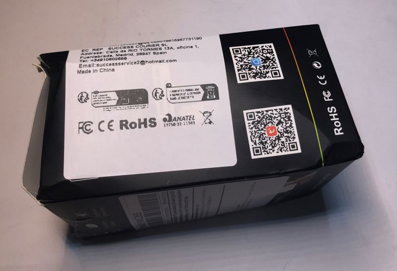 TNCE Smart E27 Bulb Packaging Box of TNCE Smart E27 bulb with certification labels