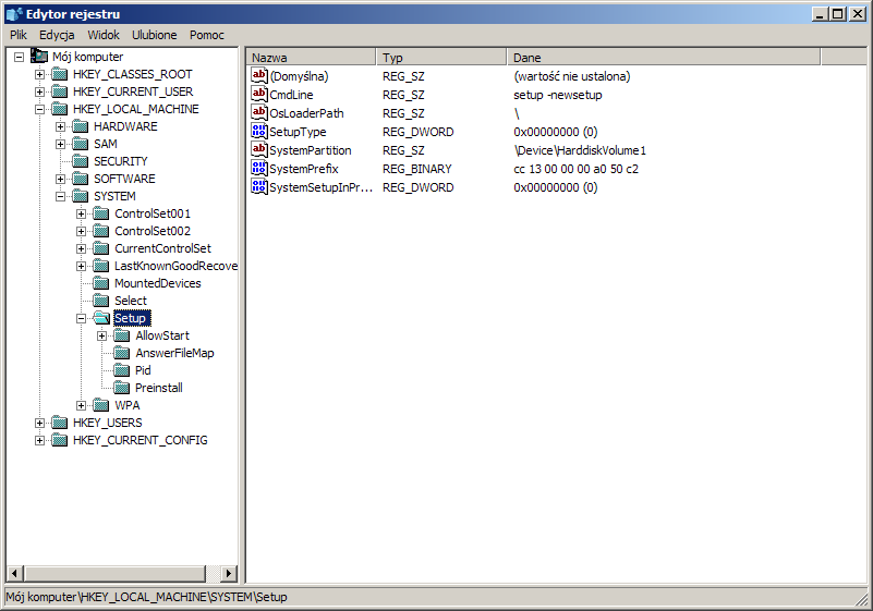 Windows XP Podłaczenie klawiatury lub myszy USB, instalacja nie Plug'n'Play