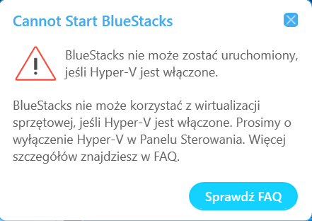 bluestacks not running hyper v