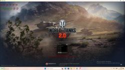 Ekran logowania World of Tanks z niewidocznymi serwerami WOT EU