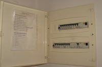 High-Pitched Sound from Fuse Box when 3.5 kW Air Conditioner is On in a 12.5 kW Apartment