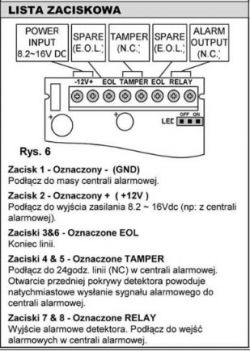 Satel CA-4v1- prawidłowe podłączenie czujki Bingo Satel CA-4v1- prawidłowe podłączenie czujki Bingo