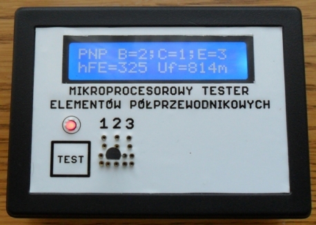 Mikroprocesorowy tester elementów półprzewodnikowych