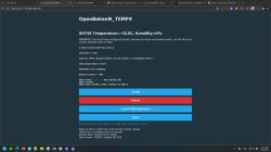 Screenshot of OpenBekenN_TEMP4 dashboard showing SHT4X: -45.0°C and 0% humidity