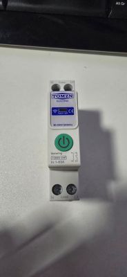 TOMZN switch with power button and Wi-Fi symbol on a white background