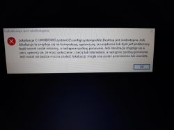 Wyświetla mi się taki komunikat nic nie działa co mam zrobić