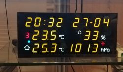 LED weather station with NTP clock and calendar LED weather station with NTP clock and calendar