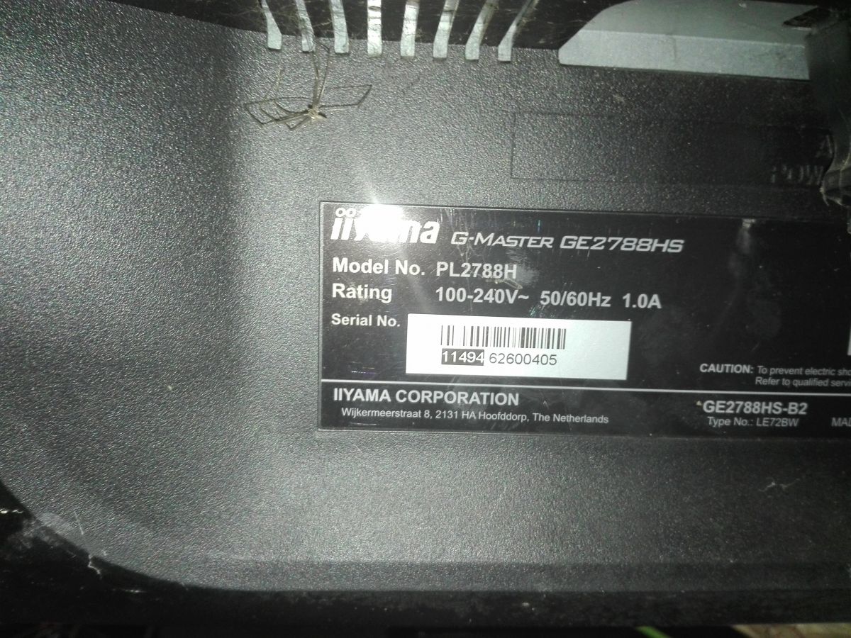 Monitor iiyama zablokowane funkcje ostrośc/faza itp