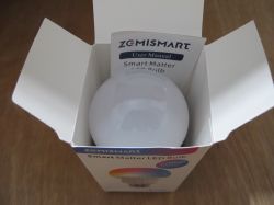 ZemiSmart LED bulb in packaging.