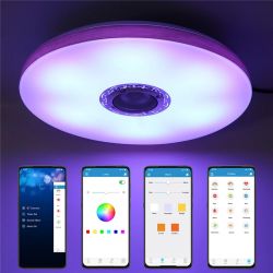 Lampa RGBCW Bluetooth z głośnikiem i pilotem IR - FB001 Top Smart Music Lampa RGBCW Bluetooth z głośnikiem i pilotem IR - FB001 Top Smart Music