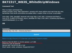 User interface of Command Tool for BK7231T
