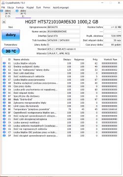 hdd w nowym laptopie - airflow temperature failure, hdtune sugeruje wymiane